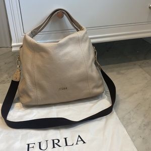 Furla Beige Hobo Bag